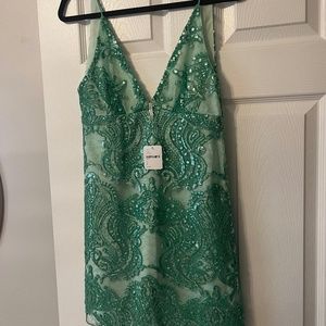 NWT Free People Sequin Shimmer Mini Cocktail Dress Size 0